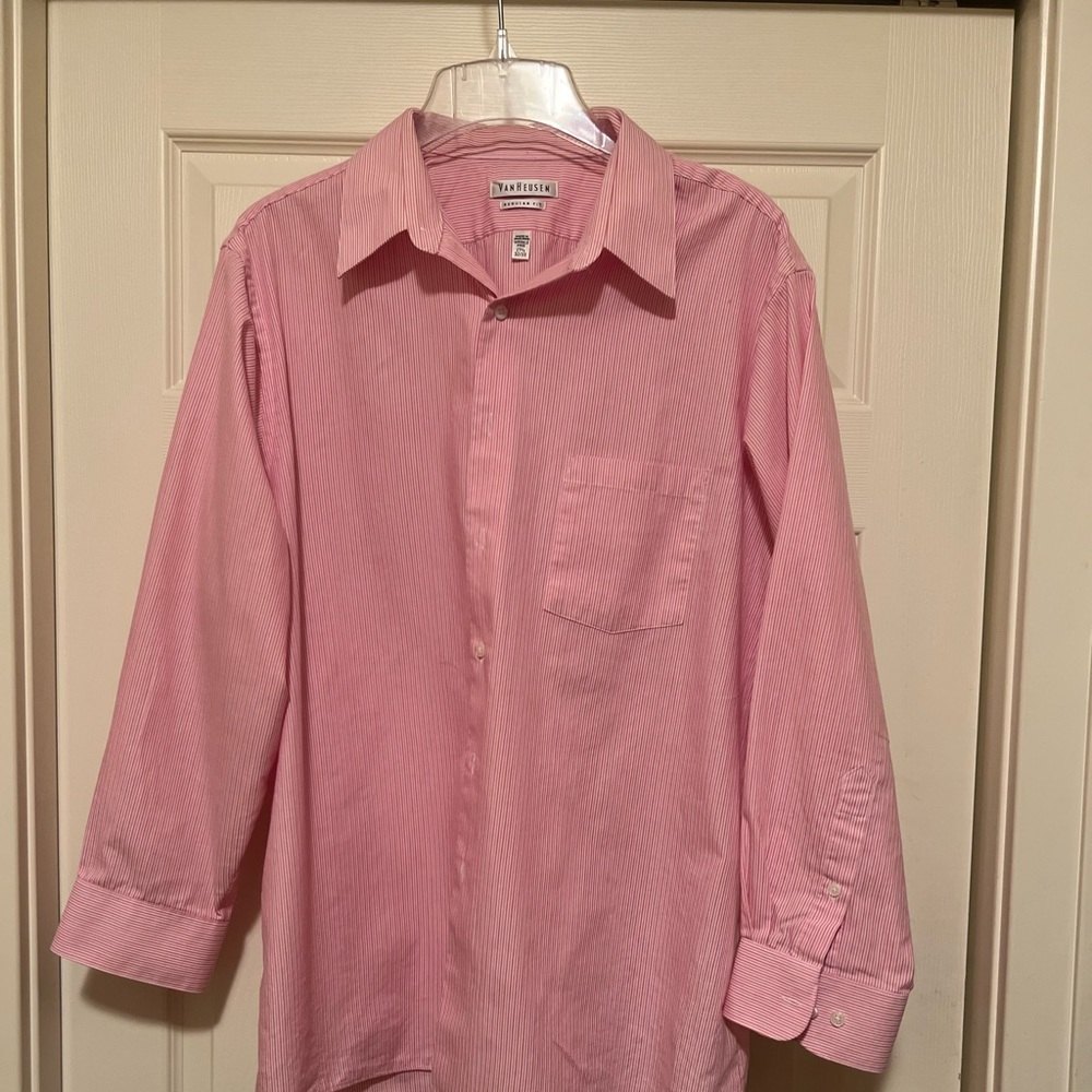 Men’s Van Heusen Striped Dress Shirt XL